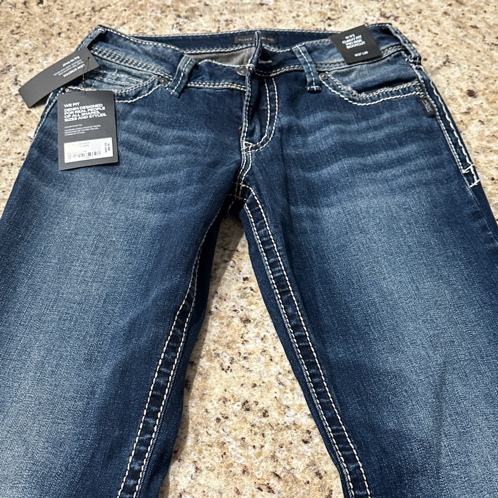 Silver Jeans Women's Dark Blue Skinny Jeans